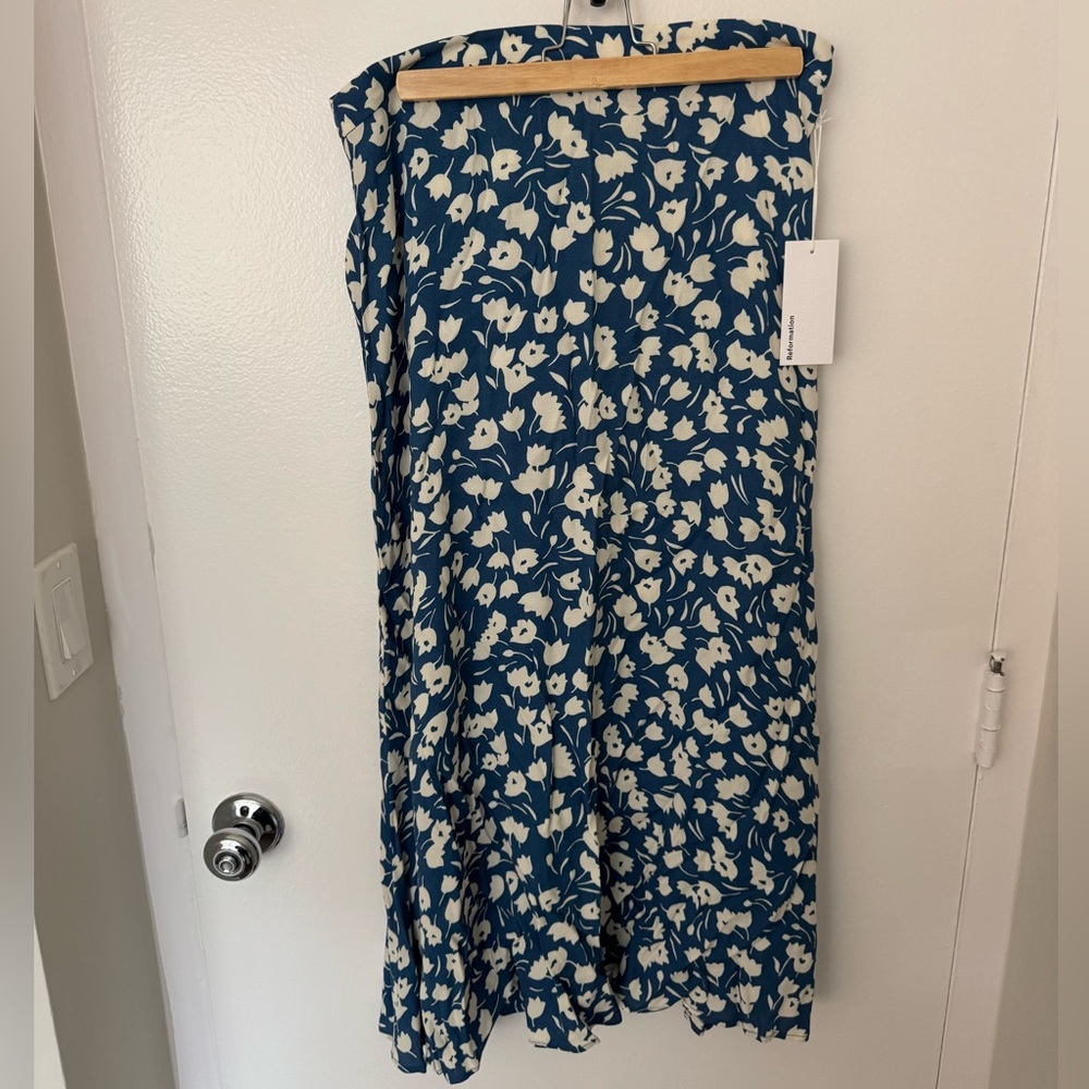 NWT Reformation Floral Midi Skirt